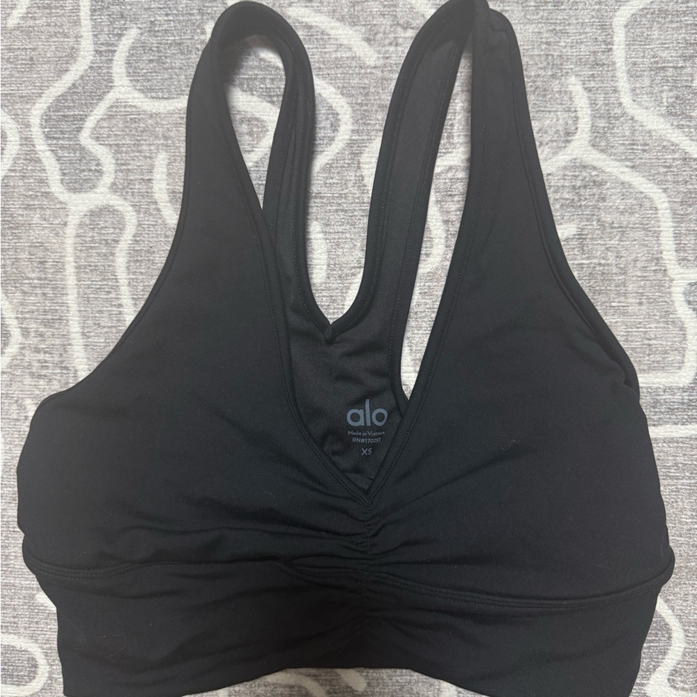 ALO Yoga Black Racerback Wildthing bra